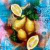 "Cure" oil and mixed media original painting