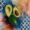 "Neighbor" oil and mixed media original painting