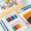 4 Peinture Acrylique 12 tubes
