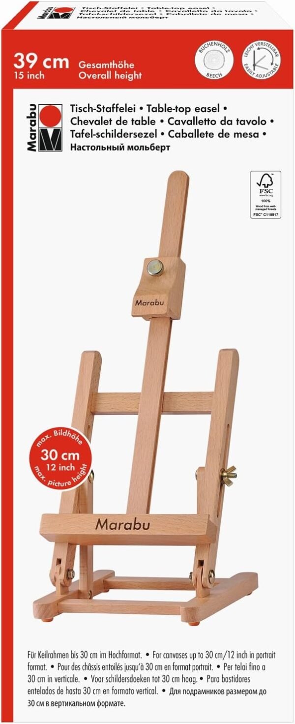 Chevalet de table en bois 39cm