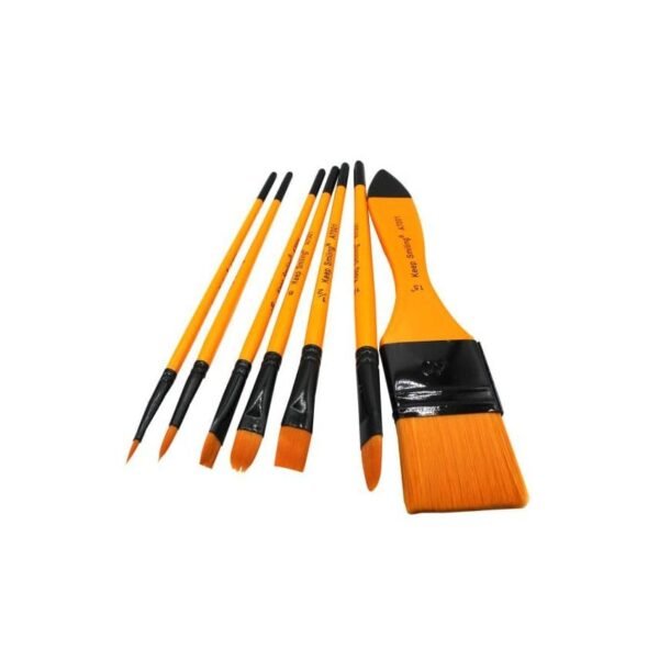 ff Set de 7 pinceaux plats et ronds
